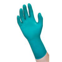 93-260 Chemical Resistant Disposable Gloves, X-Small, Neoprene/Nitrile, 7.8-mil, Powder-Free, Green Cam Industrial