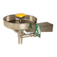 Eye/Face Wash Station, Wall-Mount Installation, Stainless Steel Bowl SGC275 | Cam Industrial