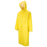601 Tornado Long Rain Coat, Polyester/PVC, Large, Yellow Cam Industrial