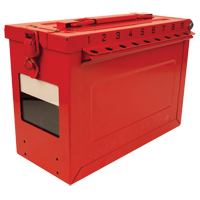 Large Group Lock Box, Red Cam Industrial