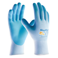 Gants enduits ultra l&eacute;gers MaxiFlex ATG, 6/T-petit, R&ecirc;vetement Mousse de nitrile, Calibre 15, Enveloppe en Nylon Cam Industrial