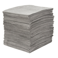 Feuilles absorbantes souffl&eacute;es de premi&egrave;re qualit&eacute;, Universel, 15" x 18", 25 gal. d'absorption Cam Industrial