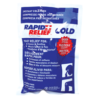 Rapid Relief<sup>®</sup> Instant Chill Pack, Cold, Single Use, 6" x 9" SGC724 | Cam Industrial