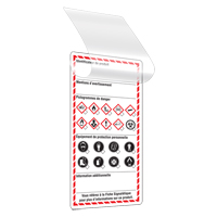 Self-Laminating Workplace Tags, Cardstock, 3" W x 6" H, French Cam Industrial
