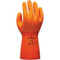 Atlas 620 Glove, Size Small/7, 12" L, PVC, Cotton Inner Lining, 63-mil Cam Industrial