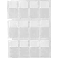 Core Series Self-Laminating Wire & Cable Labels, Vinyl, 0.5" L x 0.75" H, Clear Cam Industrial