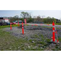 Premium Delineator Post, 42" H, Orange Cam Industrial