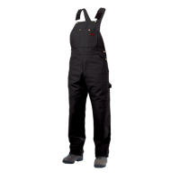 Salopettes en canevas de coton non doubl&eacute;e, Hommes, Grand, Noir Cam Industrial