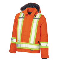 Manteau de s&eacute;curit&eacute;, Orange haute visibilit&eacute;, Grand Cam Industrial