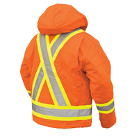 Manteau de s&eacute;curit&eacute;, Orange haute visibilit&eacute;, Grand Cam Industrial