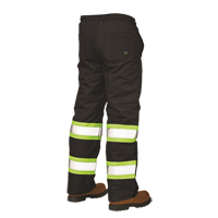 Pantalons &agrave; enfiler de s&eacute;curit&eacute; doubl&eacute;s, Polyester, Grand, Noir Cam Industrial