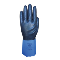 Summitech Full-Dipped Chemical Resistant Gloves, Size Small/7, 11.8" L, Chloroprene, Poly-Cotton Inner Lining, 59-mil Cam Industrial