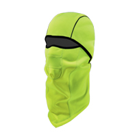 N-Ferno&reg; 6823 Wind-Proof Hinged Balaclava, Fleece, High-Visibility Lime Green Cam Industrial