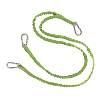 Squids&reg; 3311 Twin Leg Tool Lanyard, Bungee, Triple Carabiner Cam Industrial
