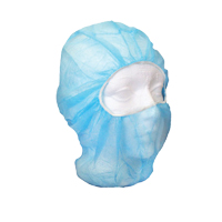 Disposable Balaclava Hood, Polypropylene, Blue Cam Industrial