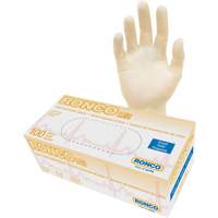 Gants jetables, Petit, Latex, 4 mils, Sans poudre, Naturel, Classe 2 Cam Industrial
