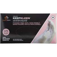 Disposable Gloves, Small, Vinyl, 4-mil, Powder-Free, White Cam Industrial