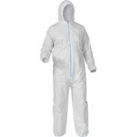 Protective Coveralls, Medium, White, Microporous Cam Industrial