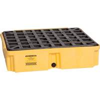 Modular Spill Platform, 15 US gal. Spill Capacity, 26" x 26.25" x 6.5" Cam Industrial