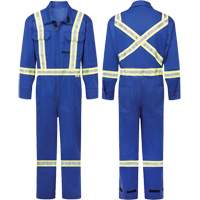 Combinaisons ignifuges 7 oz Avenger, Taille 34, Bleu royal Cam Industrial