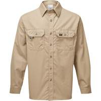 UltraSoft&reg; 7 oz. Deluxe Work Shirt, Large, Khaki Cam Industrial