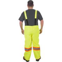 RZ1000 Rain Bib Pants, Polyester, Small, High Visibility Lime-Yellow Cam Industrial