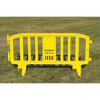 Barricade Movit, Emboîtables, 78" lo x 39" h, Jaune Cam Industrial