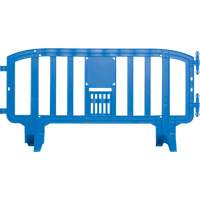 Barricade Movit, Emboîtables, 78" lo x 39" h, Bleu Cam Industrial