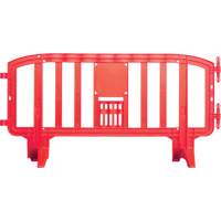 Barricade Movit, Emboîtables, 78" lo x 39" h, Rouge Cam Industrial