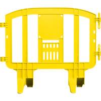 Barricade Minit, Emboîtables, 49" lo x 39" h, Jaune Cam Industrial