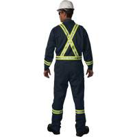 Westex UltraSoft&reg; Unlined Coveralls, Size Large (Tall), Navy Blue, 12.4 cal/cm2 Cam Industrial