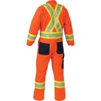 Ripstop Coveralls, Small, High Visibility Orange Cam Industrial