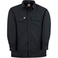 Chemise de travail en tissu crois&eacute; avec boutons-pression, Hommes, Petit, Noir Cam Industrial