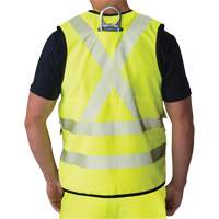 Ripstop Surveyor's Vest, High Visibility Lime-Yellow, Small, Polyester Cam Industrial