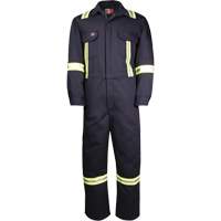 Westex UltraSoft&reg; Deluxe Coveralls with Reflective Material, Size 36, Navy Blue, 8.7 cal/cm² Cam Industrial