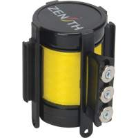 Cassette de ruban magn&eacute;tique pour barri&egrave;re de contr&ocirc;le des foules personnalis&eacute;e, 12', Ruban Jaune Cam Industrial