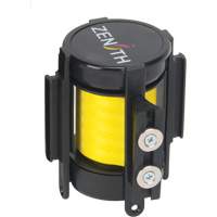 Cassette de ruban magn&eacute;tique pour barri&egrave;re de contr&ocirc;le des foules personnalis&eacute;e, 7', Ruban Jaune Cam Industrial