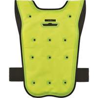 Chill-Its&reg; 6687 Economy Dry Evaporative Cooling Vest, Small/Medium, High Visibility Lime-Yellow Cam Industrial
