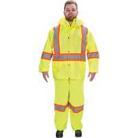 RZ1000 Rain Suit, Polyester, Small, High Visibility Lime-Yellow Cam Industrial
