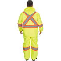 RZ1000 Rain Suit, Polyester, Small, High Visibility Lime-Yellow Cam Industrial
