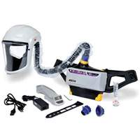 Versaflo Powered Air Purifying Respirator Painter's Kit, Headcover & Faceshield, Lithium-Ion Battery Cam Industrial