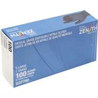 Puncture-Resistant Medical-Grade Disposable Gloves, X-Large, Nitrile, 5-mil, Powder-Free, Black, Class 2 Cam Industrial