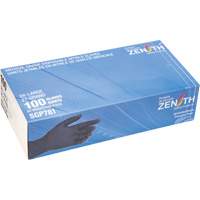 Gants jetables de calibre m&eacute;dical r&eacute;sistants &agrave; la perforation, 2T-Grand, Nitrile, 5 mils, Sans poudre, Noir, Classe 2 Cam Industrial