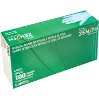 Puncture-Resistant Medical-Grade Disposable Gloves, Large, Nitrile, 3.5-mil, Powder-Free, Blue, Class 2 Cam Industrial