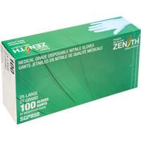 Puncture-Resistant Medical-Grade Disposable Gloves, 2X-Large, Nitrile, 3.5-mil, Powder-Free, Blue, Class 2 Cam Industrial
