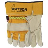 American Roper Gloves, Large, Grain Cowhide Palm, Cotton Inner Lining Cam Industrial
