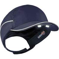Skullerz<sup>®</sup> 8965 Lightweight Bump Cap Hat with LED Lighting, Navy Blue SGQ309 | Cam Industrial