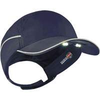 Skullerz<sup>®</sup> 8965 Lightweight Bump Cap Hat with LED Lighting, Navy Blue SGQ310 | Cam Industrial
