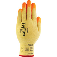 HyFlex&reg; High Visibility Cut-Resistant Gloves, Size 6, 13 Gauge, Foam Nitrile Coated, Stainless Steel/Kevlar&reg;/Spandex Shell, ASTM ANSI Level A5/EN 388 Level E Cam Industrial