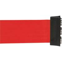 Cassette de ruban magn&eacute;tique pour barri&egrave;re de contr&ocirc;le des foules personnalis&eacute;e, 12', Ruban Rouge Cam Industrial